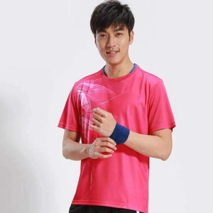 Planet Gates Man one shirt 3 / XL Printing Badminton shirts , Tennis shirt Male/Female , Quick dry Table Tennis shirt , Tennis sports training shirts  3070AB