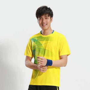 Planet Gates Man one shirt / XL Printing Badminton shirts , Tennis shirt Male/Female , Quick dry Table Tennis shirt , Tennis sports training shirts  3070AB