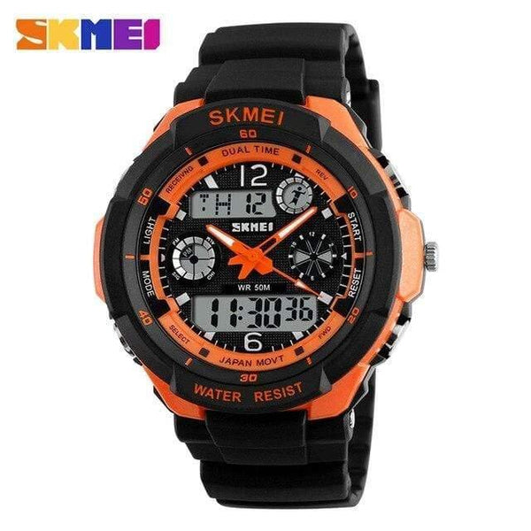 Planet Gates man orange Children Watches Sports Fashion LED Quartz Digital Watch Boys Girls Kids Watch Waterproof Wristwatches Kid Clock