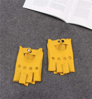 Planet Gates Man's Half Finger Gloves Breathable Non-Slip Fitness Leather Fingerless Gloves Black Camel Driving Gloves Male NAN7