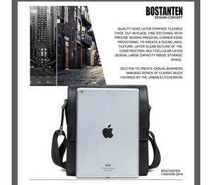 Planet Gates Man Vertical Genuine Leather bag Men Messenger Business Men's Briefcase Designer Handbags High Quality Shoulder Bags