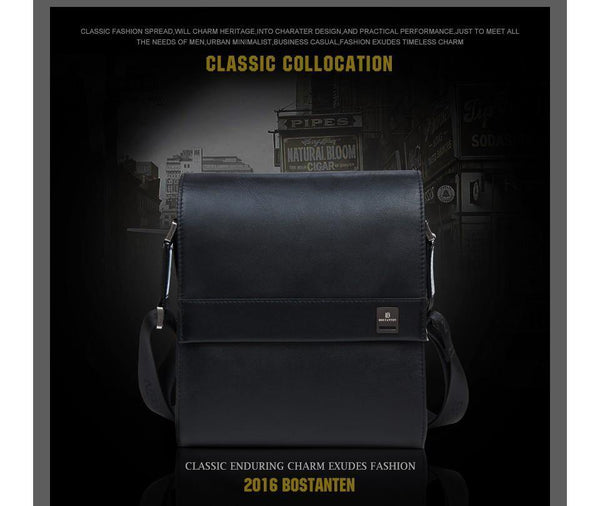 Planet Gates Man Vertical Genuine Leather bag Men Messenger Business Men's Briefcase Designer Handbags High Quality Shoulder Bags