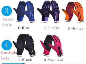 Planet Gates Man Winter Skiing Gloves Touch Screen Waterproof Warm Fashion Windproof Cycling Zipper Outdoor Sports Gloves