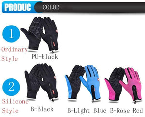 Planet Gates Man Winter Skiing Gloves Touch Screen Waterproof Warm Fashion Windproof Cycling Zipper Outdoor Sports Gloves