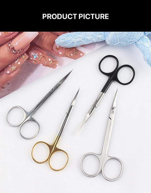 Planet Gates Manicure Scissors Curved Tip Scissors Professional Stainless Steel Nail Dead Skin Remover Nail Clipper Salon Nail Tools