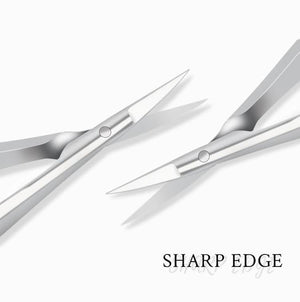 Planet Gates Manicure Scissors Curved Tip Scissors Professional Stainless Steel Nail Dead Skin Remover Nail Clipper Salon Nail Tools