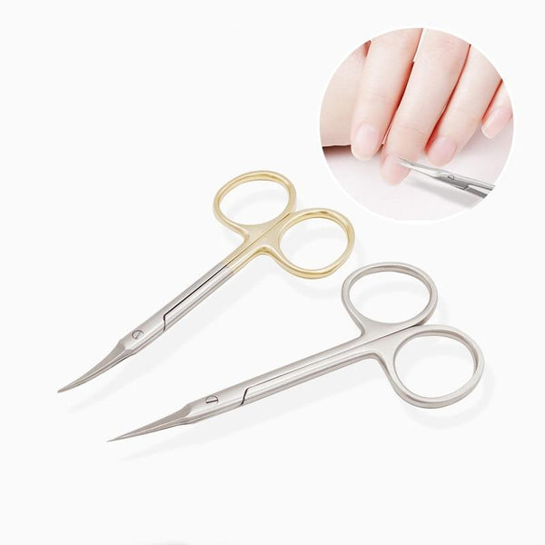 Planet Gates Manicure Scissors Curved Tip Scissors Professional Stainless Steel Nail Dead Skin Remover Nail Clipper Salon Nail Tools