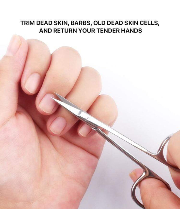 Planet Gates Manicure Scissors Curved Tip Scissors Professional Stainless Steel Nail Dead Skin Remover Nail Clipper Salon Nail Tools
