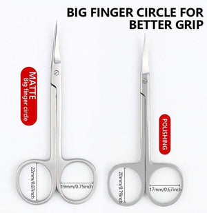 Planet Gates Manicure Scissors Curved Tip Scissors Professional Stainless Steel Nail Dead Skin Remover Nail Clipper Salon Nail Tools