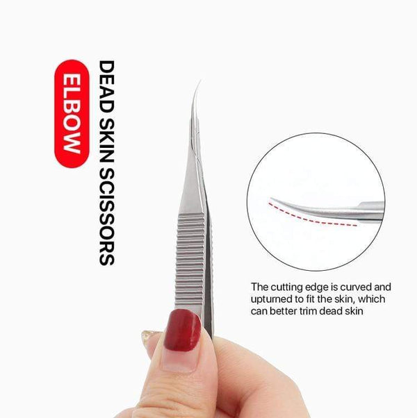 Planet Gates Manicure Scissors Curved Tip Scissors Professional Stainless Steel Nail Dead Skin Remover Nail Clipper Salon Nail Tools
