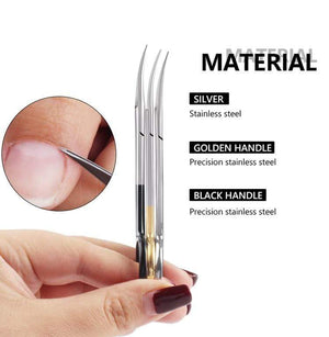 Planet Gates Manicure Scissors Curved Tip Scissors Professional Stainless Steel Nail Dead Skin Remover Nail Clipper Salon Nail Tools