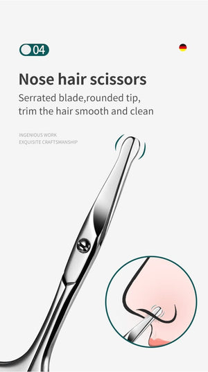 Planet Gates Manicure Set Pedicure Sets Nail Clipper Stainless Steel Professional Nail Cutter Tools with Travel Case Kit