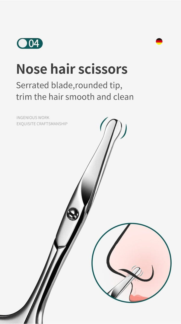 Planet Gates Manicure Set Pedicure Sets Nail Clipper Stainless Steel Professional Nail Cutter Tools with Travel Case Kit