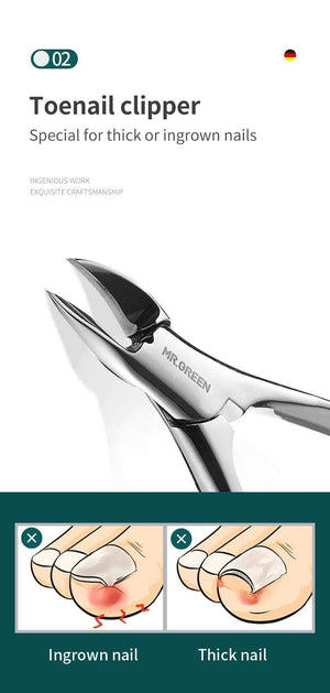 Planet Gates Manicure Set Pedicure Sets Nail Clipper Stainless Steel Professional Nail Cutter Tools with Travel Case Kit