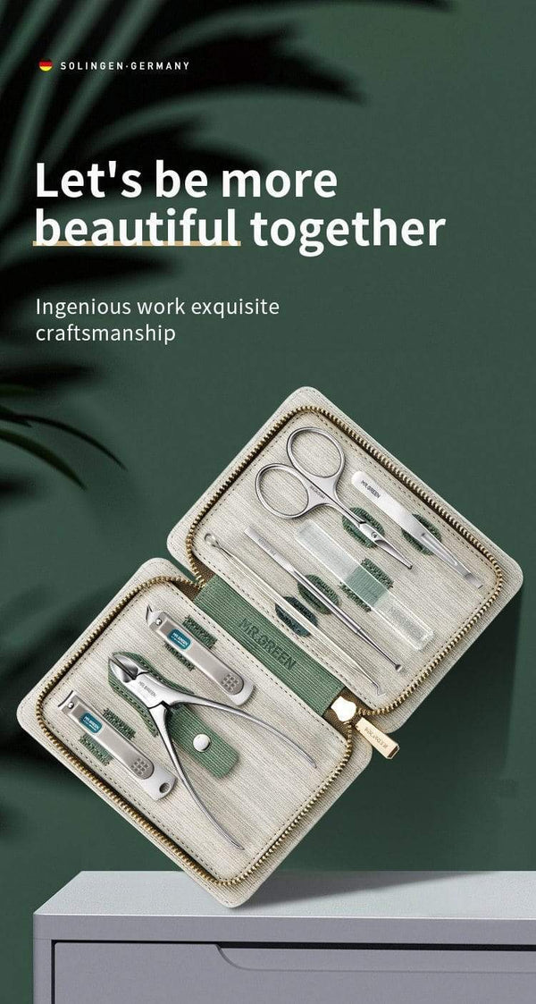 Planet Gates Manicure Set Pedicure Sets Nail Clipper Stainless Steel Professional Nail Cutter Tools with Travel Case Kit