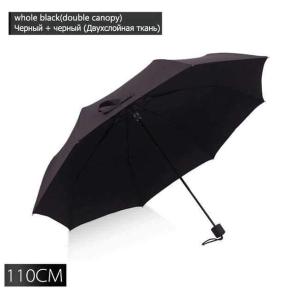 Planet Gates Manual-black 130cm large umbrella male golf rain umbrella windproof double-layer auto-open long handle umbrella female male