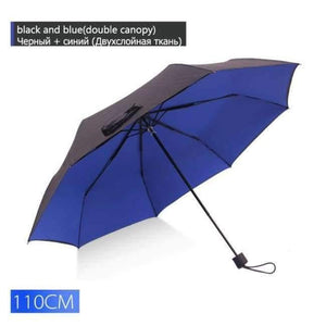 Planet Gates Manual-blue 130cm large umbrella male golf rain umbrella windproof double-layer auto-open long handle umbrella female male
