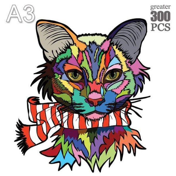 Planet Gates MAO-01-A3 Unique Cock Wooden Animals Puzzle For Adults Kids Puzzles Toys DIY Educational Games Christmas Gifts With Original Box Collect