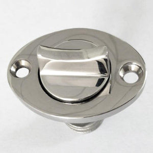Planet Gates Marine Boat Surface Polishing Oval Garboard Drain Plug Fits Hole Screw Thread Corrosion Resistant 316 Stainless Steel