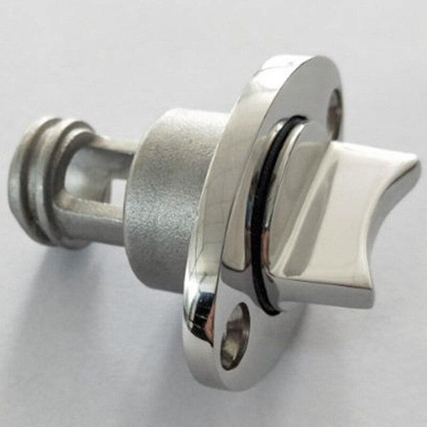 Planet Gates Marine Boat Surface Polishing Oval Garboard Drain Plug Fits Hole Screw Thread Corrosion Resistant 316 Stainless Steel