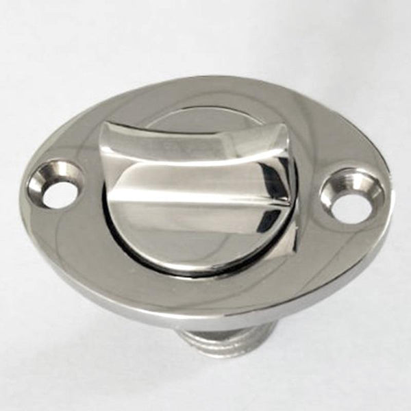 Planet Gates Marine Boat Surface Polishing Oval Garboard Drain Plug Fits Hole Screw Thread Corrosion Resistant 316 Stainless Steel