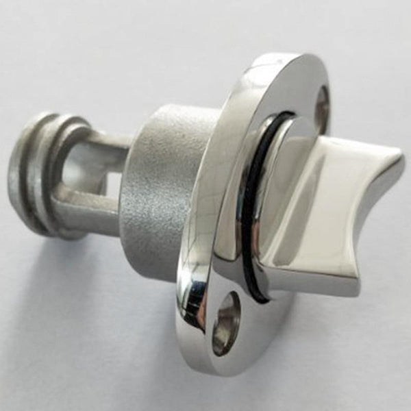 Planet Gates Marine Boat Surface Polishing Oval Garboard Drain Plug Fits Hole Screw Thread Corrosion Resistant 316 Stainless Steel