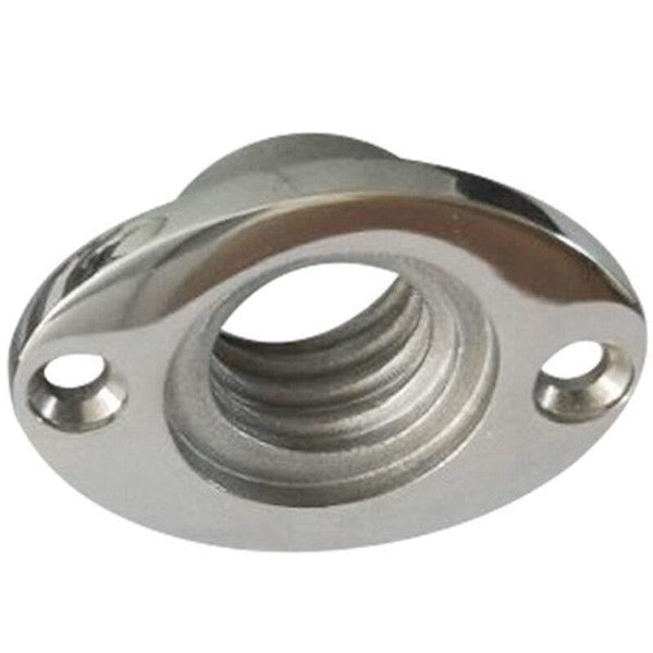 Planet Gates Marine Boat Surface Polishing Oval Garboard Drain Plug Fits Hole Screw Thread Corrosion Resistant 316 Stainless Steel