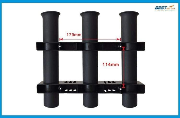 Planet Gates Marine Boat Yacht Kayak Fishing Vertical 3 Link Rod Holder Organiser Pole Tube Mount Bracket Socket Rack Lure Pliers Storage