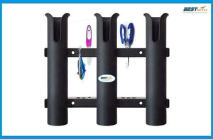 Planet Gates Marine Boat Yacht Kayak Fishing Vertical 3 Link Rod Holder Organiser Pole Tube Mount Bracket Socket Rack Lure Pliers Storage
