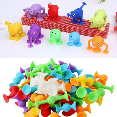 Planet Gates marine land 43pcs Non-woven bag pack Villain Shape Assembled Sucker Suction Cup Educational Building Block Toy Girl & Boy Kids Gifts Fun Game