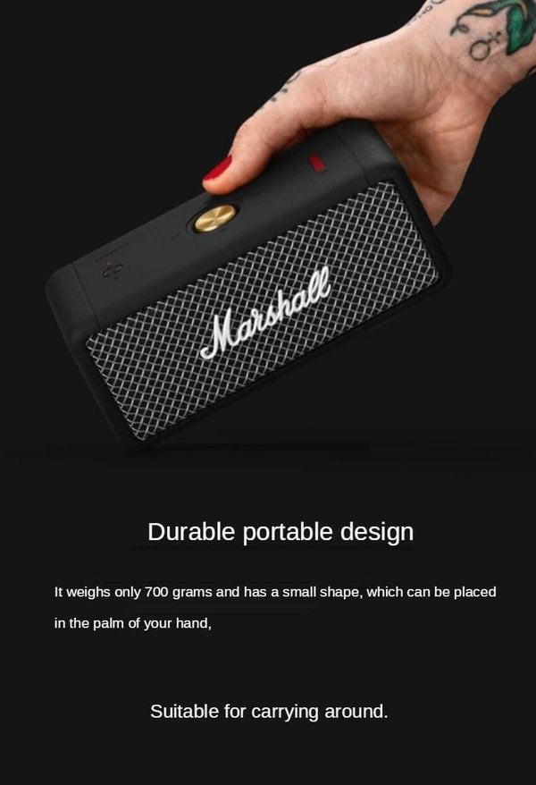 Planet Gates MARSHALL EMBERTON Original Wireless Bluetooth Speaker IPX7 Waterproof Sports Speaker Stereo Bass Sound Outdoor Portable Speakers