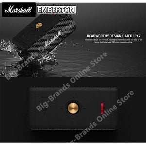 Planet Gates MARSHALL EMBERTON Wireless Bluetooth Speaker IPX7 Waterproof Sports Speaker Stereo Bass Sound Outdoor Portable Original Speakers
