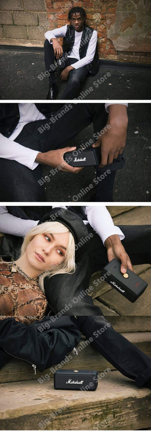 Planet Gates MARSHALL EMBERTON Wireless Bluetooth Speaker IPX7 Waterproof Sports Speaker Stereo Bass Sound Outdoor Portable Original Speakers