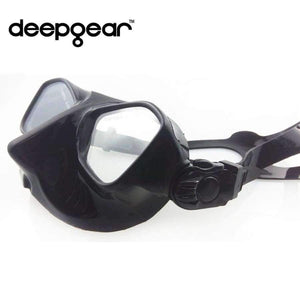 Planet Gates Mask and Snorkel Scuba diving gears and snorkel equipment Black silicone diving mask Low profile spearfishing mask flexable snorkel