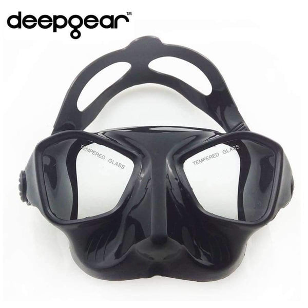 Planet Gates Mask and Snorkel Scuba diving gears and snorkel equipment Black silicone diving mask Low profile spearfishing mask flexable snorkel