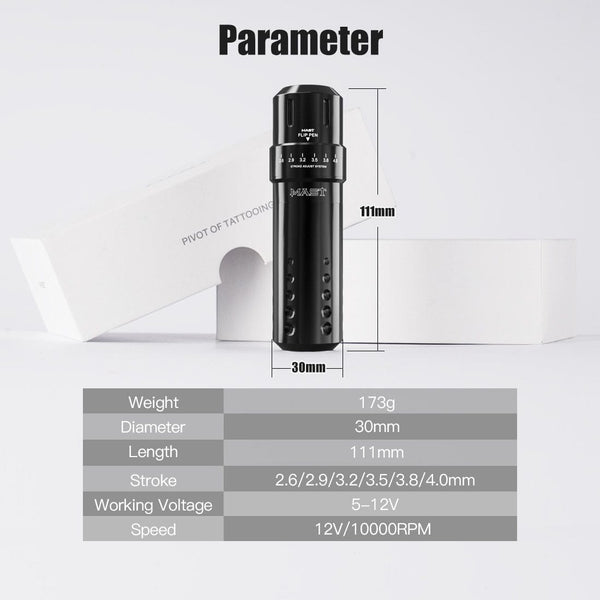 Planet Gates Mast Flip New Design Adjustable Six Stroke Lengths Custom Coreless Motor RCA Interface Tattoo Rotary Machine Pen Tattoo Supplies