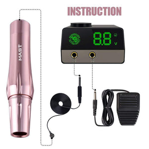 Planet Gates Mast Permanen Makeup KIt Rotary Compatible All Standard Cartridges Eyebrow Lips Tattoo Machine Gun Quiet