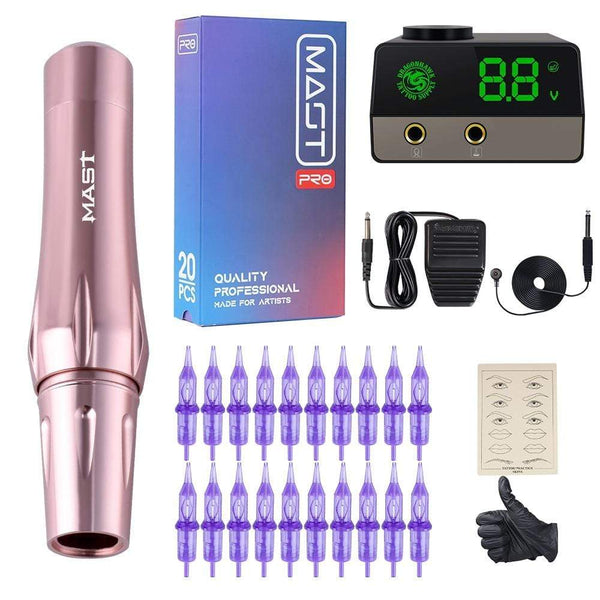 Planet Gates Mast Permanen Makeup KIt Rotary Compatible All Standard Cartridges Eyebrow Lips Tattoo Machine Gun Quiet