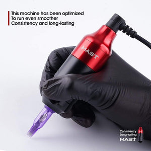 Planet Gates Mast Tour RCA Cord Rotary Pmu Permanent Makeup Pen Tattoo Machine Kit with Wireless Battery Power Pro Cartridge Needles Set