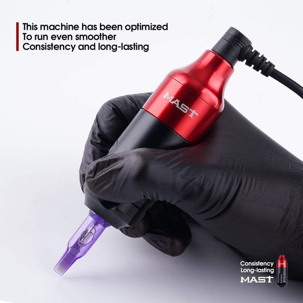 Planet Gates Mast Tour RCA Cord Rotary Pmu Permanent Makeup Pen Tattoo Machine Kit with Wireless Battery Power Pro Cartridge Needles Set