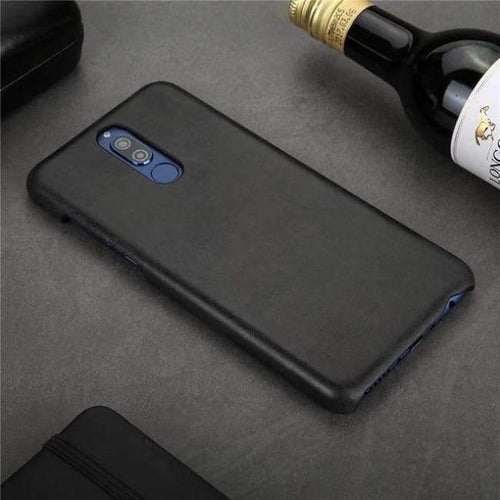 Planet Gates mate10lite black / Genuine Leather Leather back cover For Huawei mate 10 lite nova 2i honor 9i case phone cases and covers shell