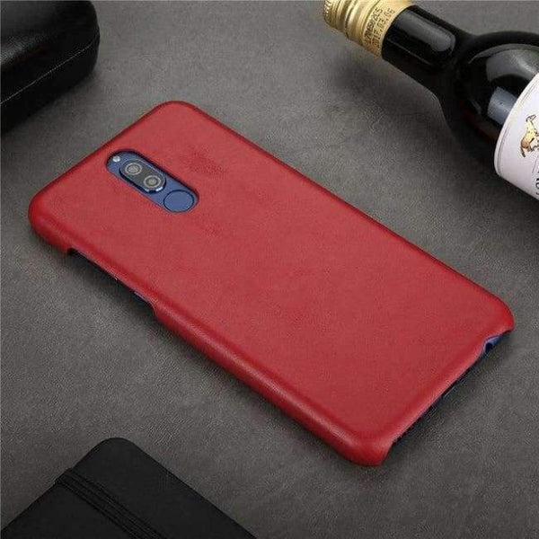 Planet Gates mate10lite red / Genuine Leather Leather back cover For Huawei mate 10 lite nova 2i honor 9i case phone cases and covers shell