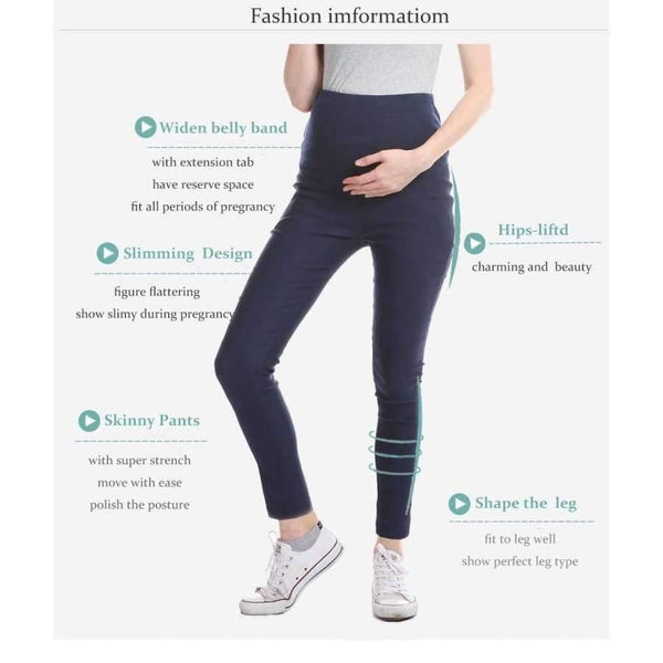 Planet Gates Maternity Pencil Pants for pregnant Skinny leg pregnancy clothes maternity clothes clothing leggings for pregnant winter wear