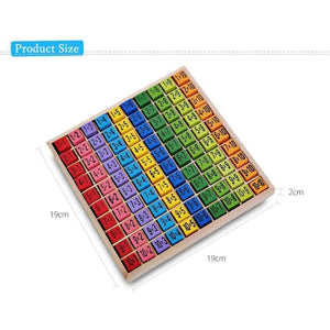Planet Gates Math Learning Montessori Ulysse Multiplication Board Toys Table Educational Toy 10 X 10 Natural Wood Material Figure Blocks