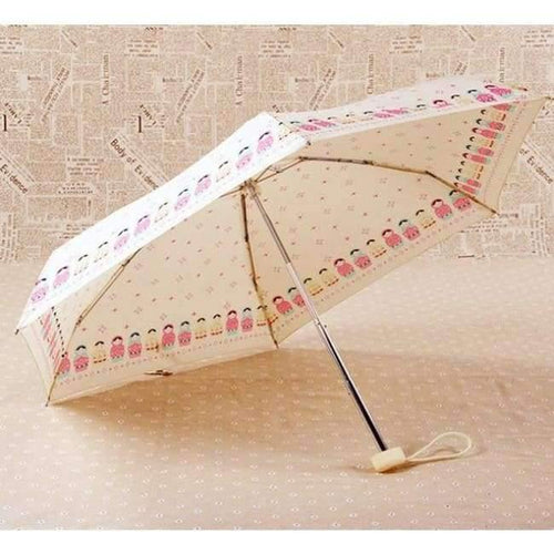 Planet Gates Matryoshka doll Pocket Umbrella Hot Sale 190g Super Light And Small Foldable Umbrellas Rain Women Mini Sun Parasol Kids Travel Umbrella