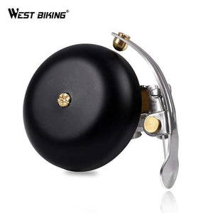 Planet Gates Matt Black Vintage Mini Bicycle Bell Ultralight Copper Safety Sound Cycling Bell Handlebar Horn Aluminum Alloy MTB Bike Bells