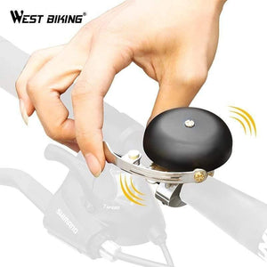 Planet Gates Matt Black Vintage Mini Bicycle Bell Ultralight Copper Safety Sound Cycling Bell Handlebar Horn Aluminum Alloy MTB Bike Bells