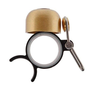 Planet Gates Matt Gold Cycling Bike Bicycle Finger Run Bell MTB Bike Decompression Anti-stress Toys Gift Pet Bike Calling Bell Aluminum & Copper