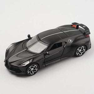 Planet Gates Matte black 1:32 Bugatti Lavoiturenoire Alloy Sports Car Model Diecasts & Toy Vehicles Metal Car Model Simulation Sound Light Kids Toy Gift