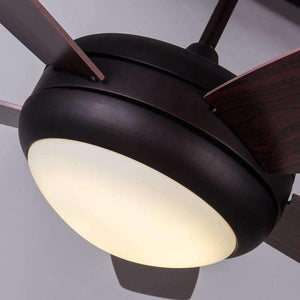 Planet Gates Matte black / 46 inch 48W Dimming / remote control Led ceiling lamp simple restaurant LED fan light bedroom living room led chandelier remote control home energy saving lamp